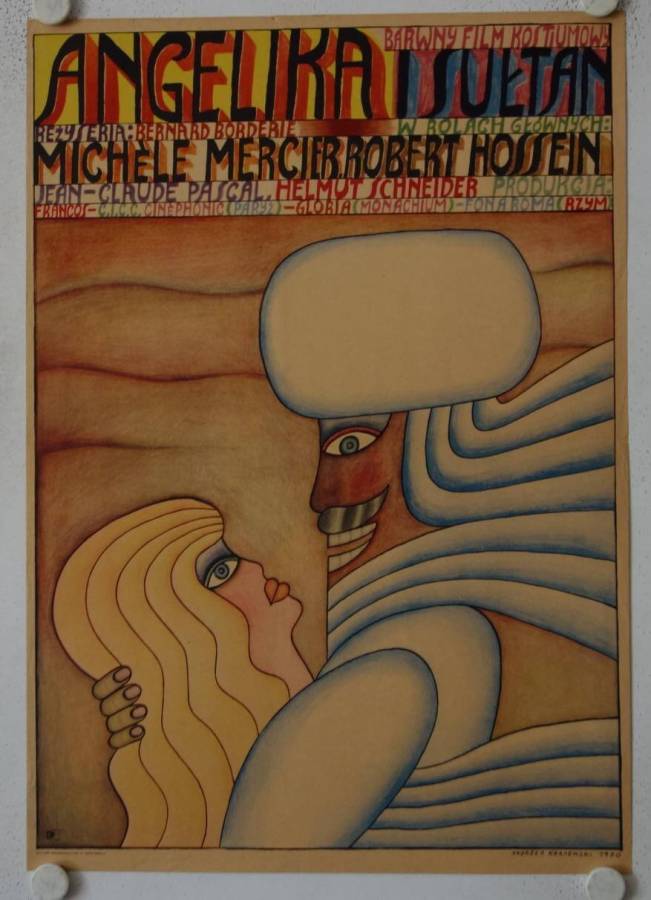 Angelique and the Sultan original release polish movie poster